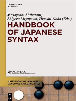 cover image of Handbook of Japanese Syntax